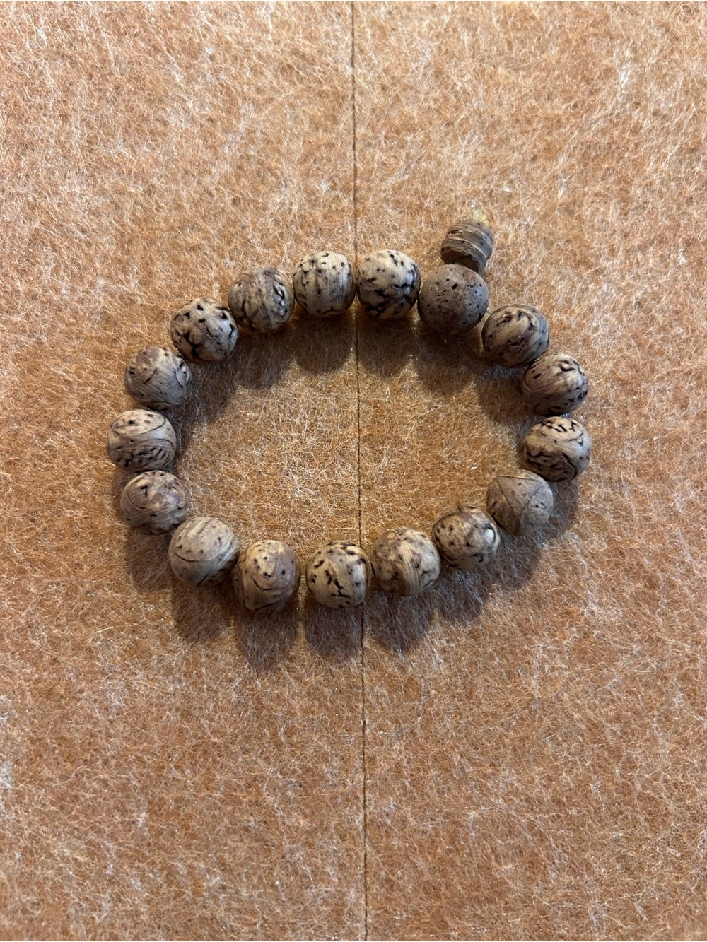 Wooded Beaded Bracelet